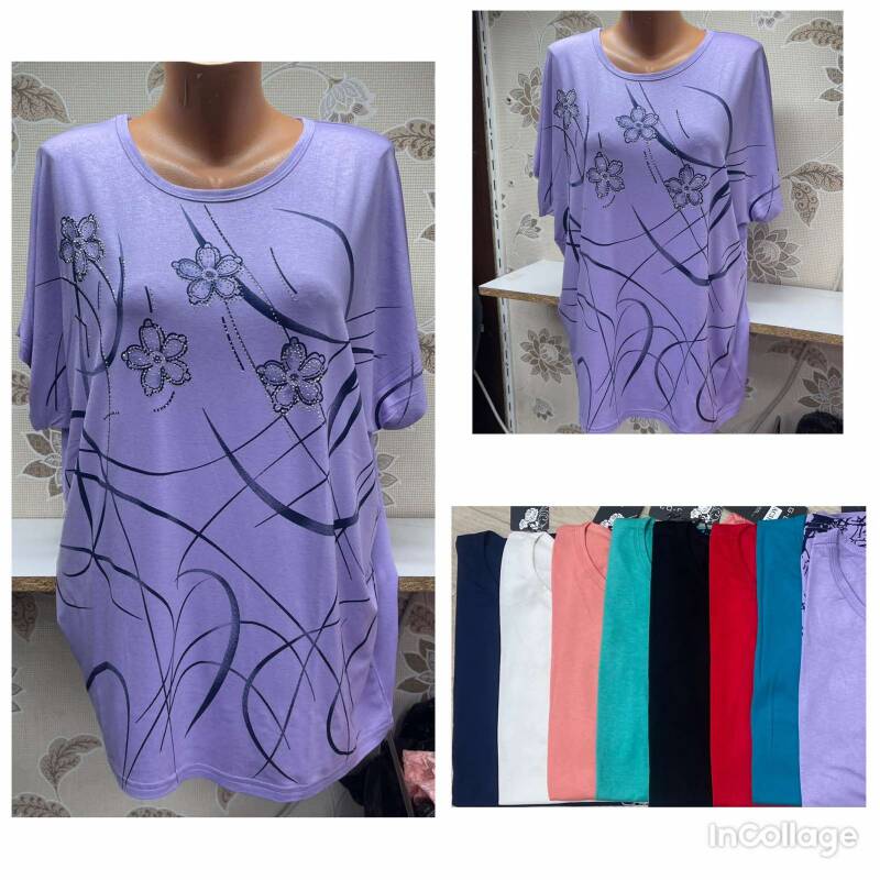 Bluzki damskie Roz L-3XL, Mix Kolor Paczka 12 szt